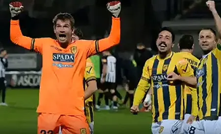 Ascoli Juve Stabia A Il Portiere Provedel Segna Il Gol Del Pari