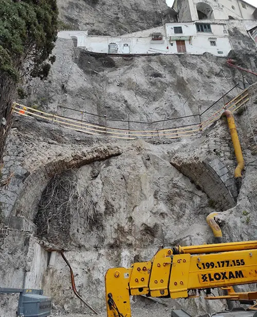 Frana Amalfi Ultimati I Lavori Di Messa In Sicurezza Del Costone Roccioso 7857